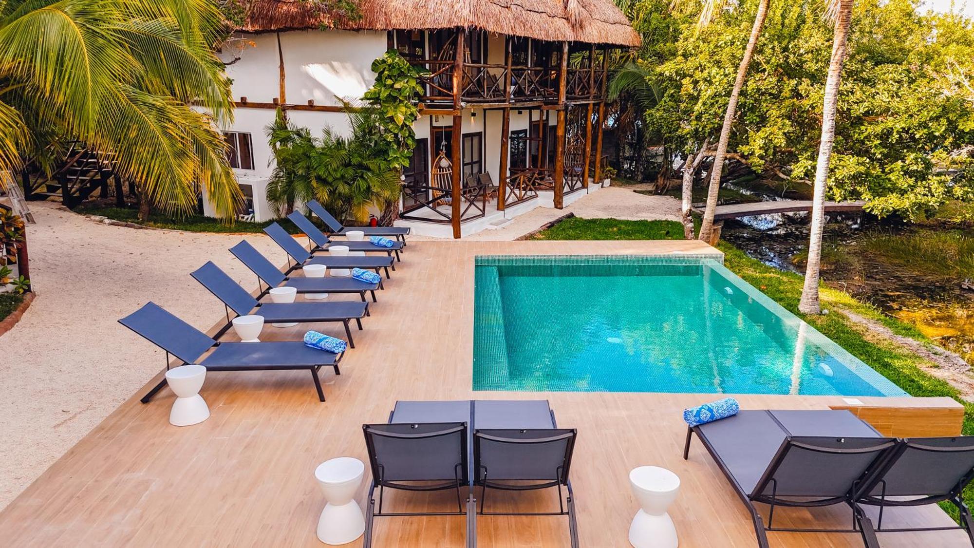 Azulea Bacalar Hotel & Spa - Lagoon Front (Adults Only) ภายนอก รูปภาพ